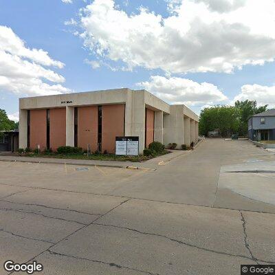 Thumbnail image of the front of a dentist office practice with the name Hubbard Orthodontics which is located in Woodward, OK