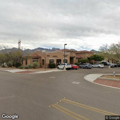 Thumbnail image of the front of a dentist office practice with the name Rancho Vistoso Dental which is located in Oro Valley, AZ