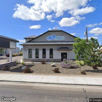 Thumbnail image of the front of a dentist office practice with the name Idaho Kids Dentistry & Orthodontics which is located in Fruitland, ID