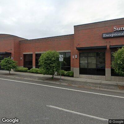 Thumbnail image of the front of a dentist office practice with the name Sunset Dental which is located in Portland, OR