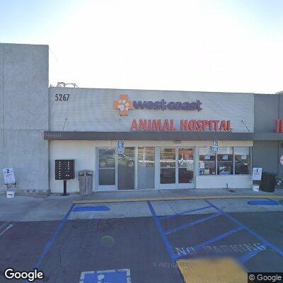 Thumbnail image of the front of a dentist office practice with the name West Coast Animal Hospital which is located in San Diego, NV