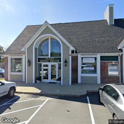 Thumbnail image of the front of a dentist office practice with the name Island Dental Health which is located in Middletown, RI