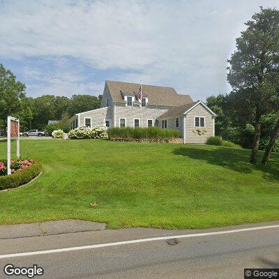 Thumbnail image of the front of a dentist office practice with the name Lightship Dental which is located in Osterville, MA